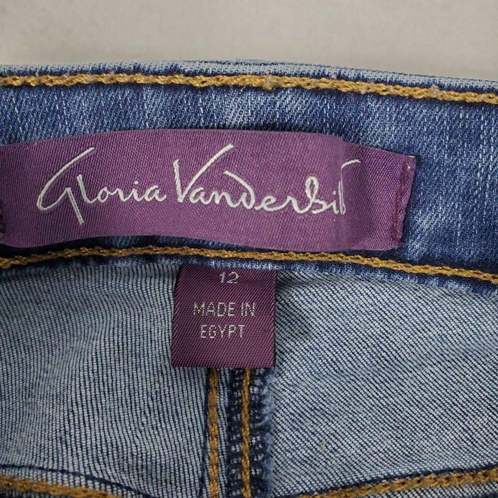 Gloria Vanderbilt Amanda Bootcut Jeans Womens 12 Medium Wash Blue Stretch Denim - Picture 4 of 14